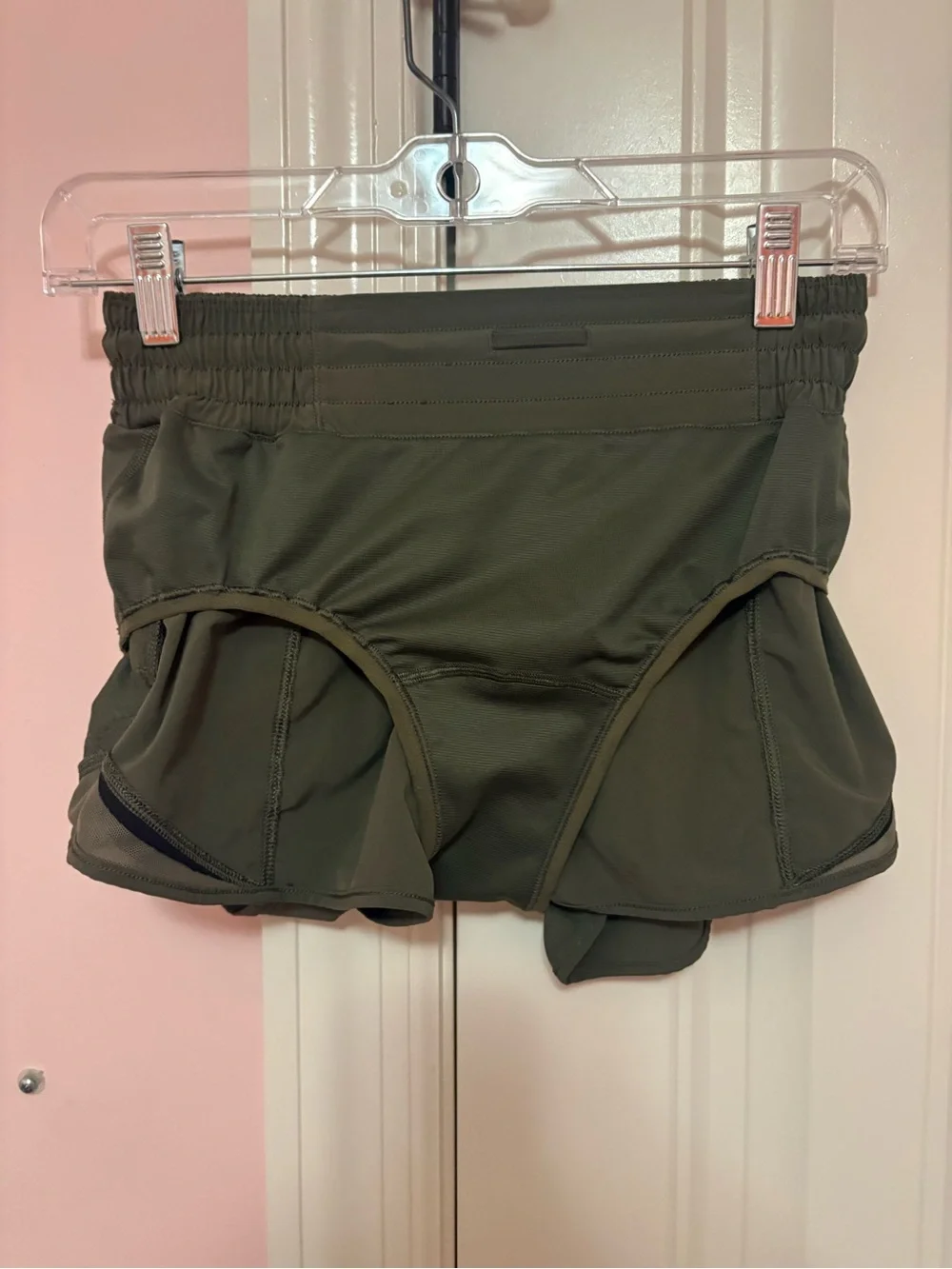 lululemon Olive Green Hotty Hot Shorts 2.5”